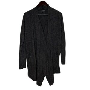 Barefoot Dreams Dark Charcoal Gray Womans Size S/M Cardigan